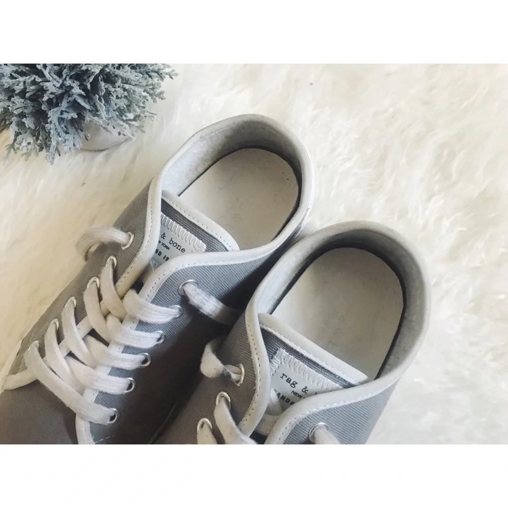 NEW RAG & BONE GRAY SNEAKERS STREET STYLE SHOES 7